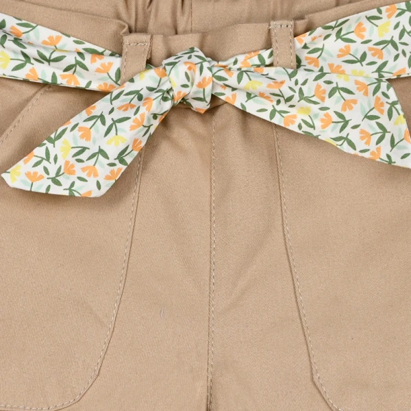 ENERGIERS GIRL\'S SHORTS & SASH VANILLA