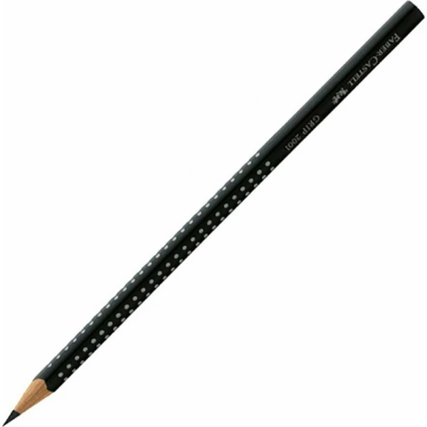 FABER-CASTELL ΜΟΛΥΒΙ GRIP ΜΑΥΡΟ HB