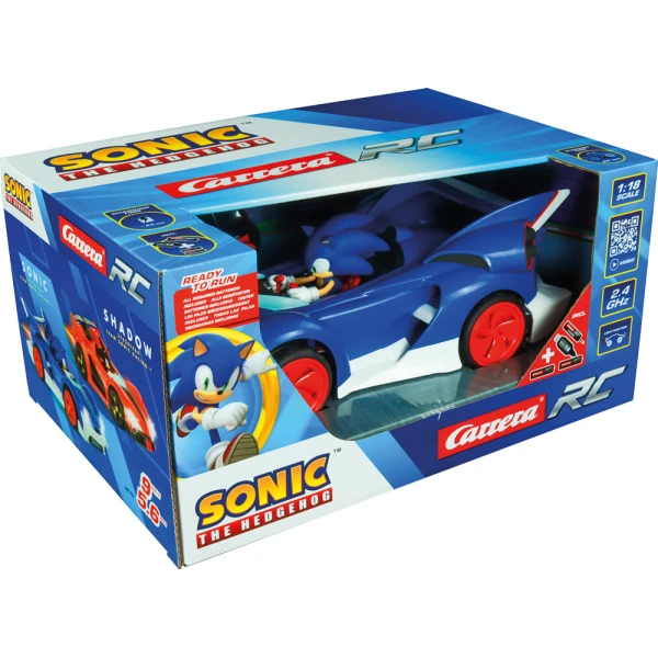 CARRERA REMOTE CONTROL CAR 2.4GHZ TEAM SONIC RACING - SONIC 1:18