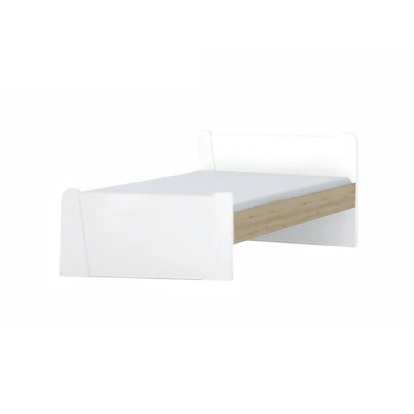 FURNITURE KIKI KIDS WHITE-BEECH BK BED & MATTRESS CANDIA STROM PERFECT