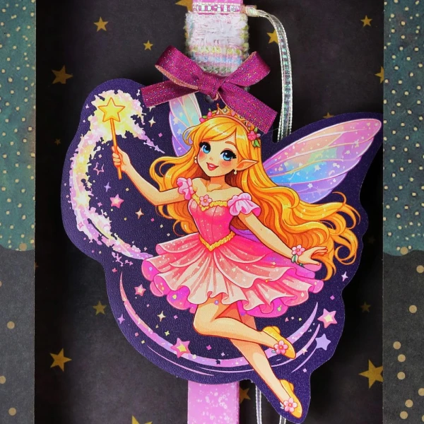 SYNCHRONIA HANDMADE CANDLE 30 cm FAIRY - PRINCESS