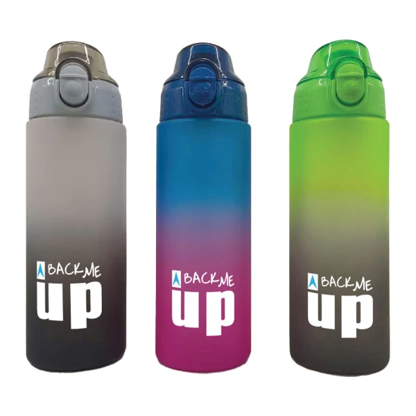 BACK ME UP ΠΛΑΣΤΙΚΟ ΠΑΓΟΥΡΙ TRITAN 600ml - 3 ΧΡΩΜΑΤΑ