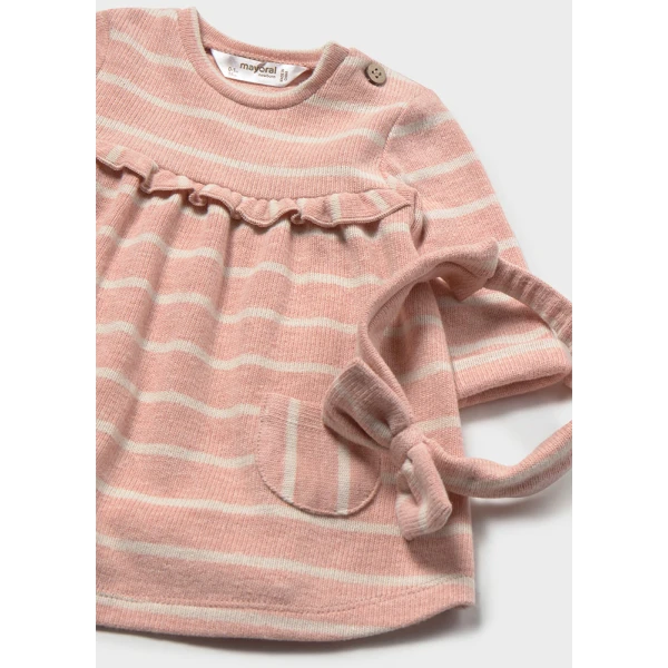 MAYORAL STRIPED DRESS PINK