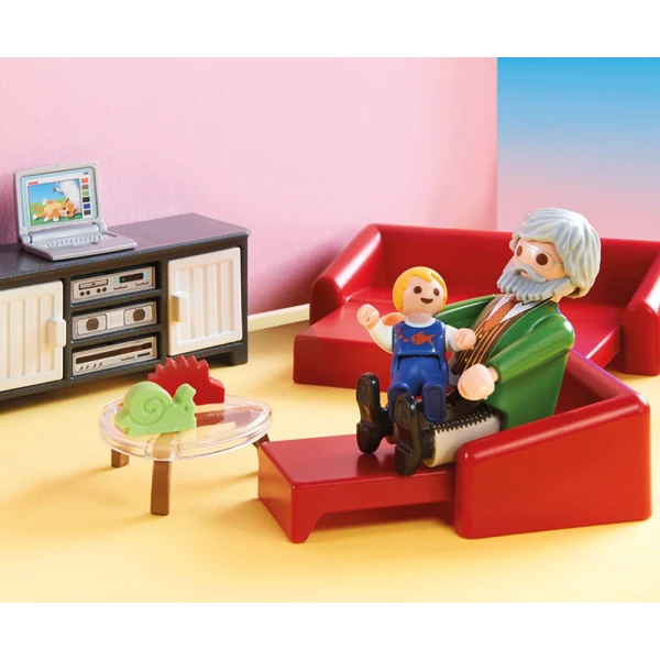 PLAYMOBIL DOLLHOUSE - COMFORTABLE LIVING ROOM