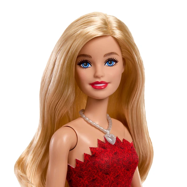 BARBIE ΚΟΥΚΛΑ ΜΕ ΚΟΚΚΙΝΟ ΦΟΡΕΜΑ - MATTEL 80 ΧΡΟΝΙΑ