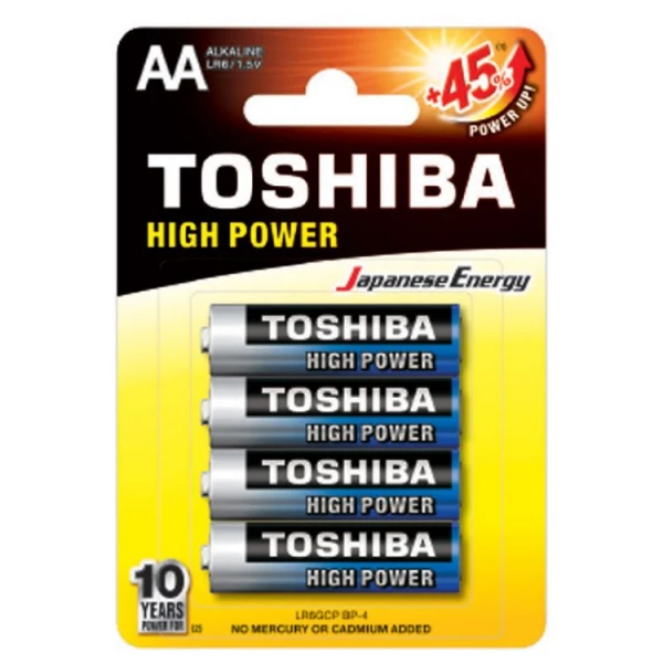 ΑΛΚΑΛΙΚΕΣ ΜΠΑΤΑΡΙΕΣ TOSHIBA LR06 AΑ 4 τεμ.