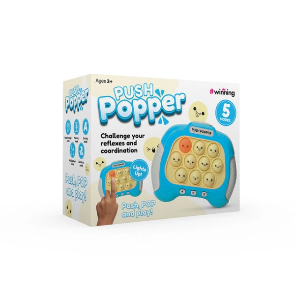 THE SOURCE PUSH POPPER GAME INTERACTIVE SKILLS GAME - BLUE