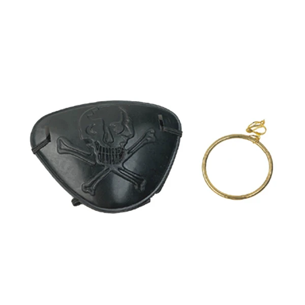 CARNIVAL ACCESSORY PIRATE EYE AND EARRING