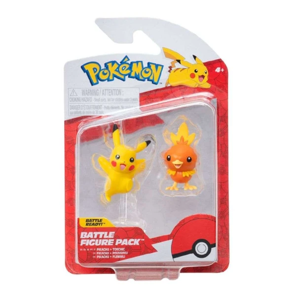 POKEMON FIGURES FIRST PARTNER - PIKACHU AND TORCHIC