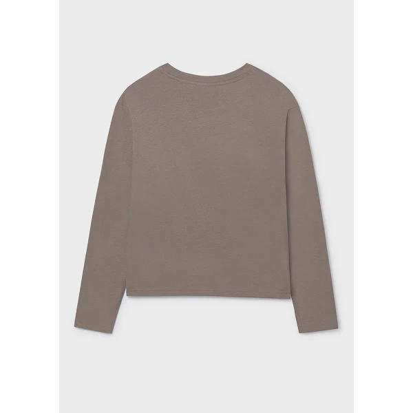 MAYORAL LONG-SLEEVE T-SHIRT TRAILS GREY-GREEN