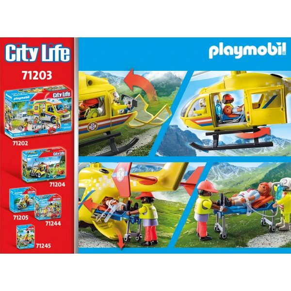 PLAYMOBIL CITY LIFE MEDICAL HELICOPTER