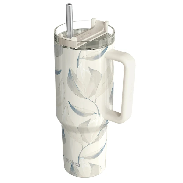 QUOKKA STAINLESS STEEL THERMAL RAMBLER ΚΟΥΠΑ ΜΕ ΚΑΛΑΜΑΚΙ XL 1200ml - COTTON