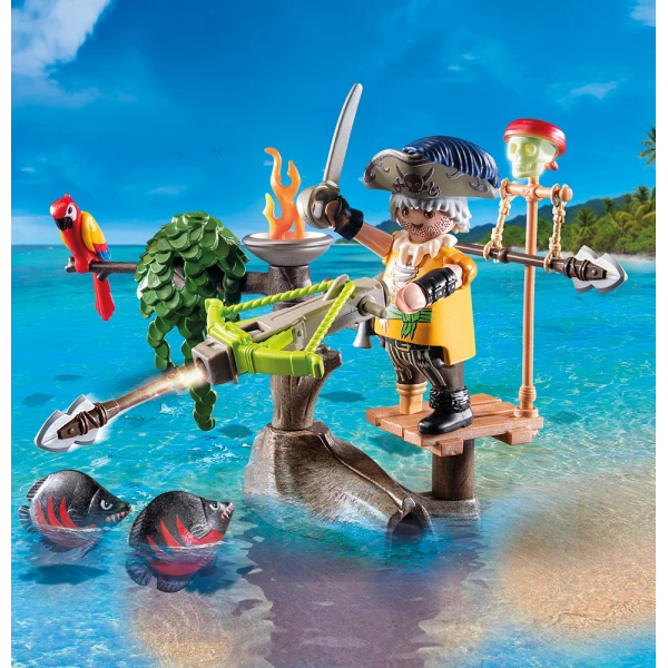 PLAYMOBIL PIRATES ΠΕΙΡΑΤΗΣ ΜΕ ΒΑΛΛΙΣΤΡΑ