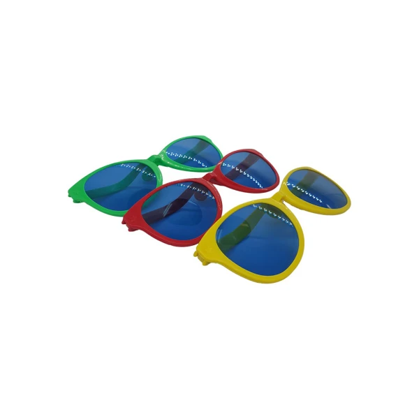 CARNIVAL GIANT GLASSES 26X8 cm - 3 COLOURS