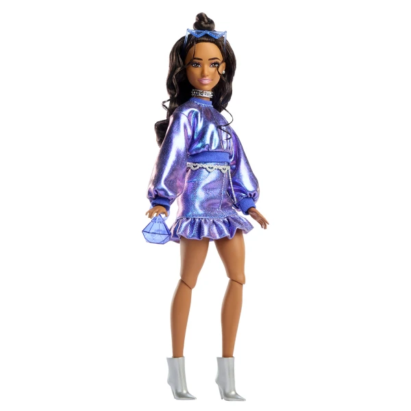 ΚΟΥΚΛΑ BARBIE DELUXE STYLE METALLICS - ΜΠΛΕ ΣΥΝΟΛΟ