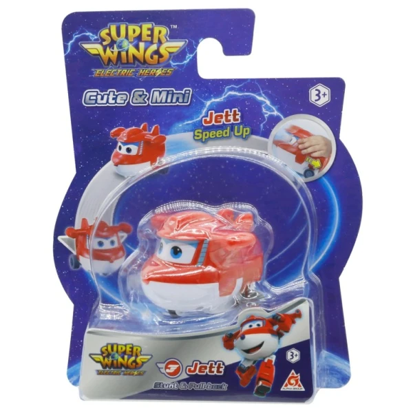 SUPER WINGS ELECTRIC HEROES STUNT & PULL BACK JETT