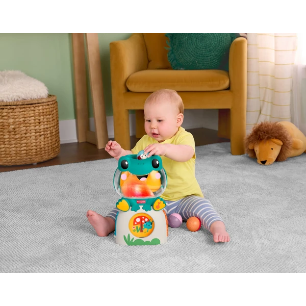 FISHER PRICE ΒΑΤΡΑΧΟΣ ΜΕ ΜΠΑΛΙΤΣΕΣ ΗΧΟΥΣ ΚΑΙ ΦΩΤΑ