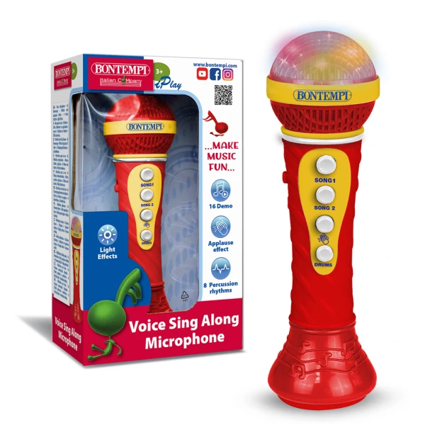 BONTEMPI KARAOKE MICROPHONE WITH LIGHT EFFECTS