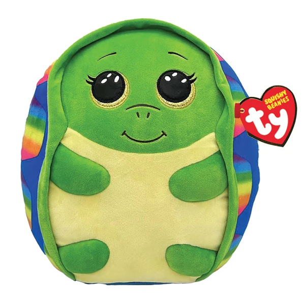 TY SQUISHY BEANIES RAINBOW TURTLE 25 cm