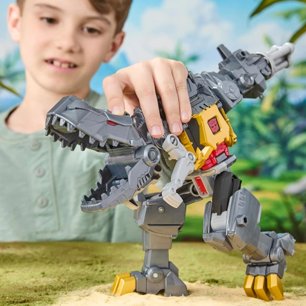 TRANSFORMERS CYBERWORLD CHOMP & BATTLE - FIGURE GRIMLOCK