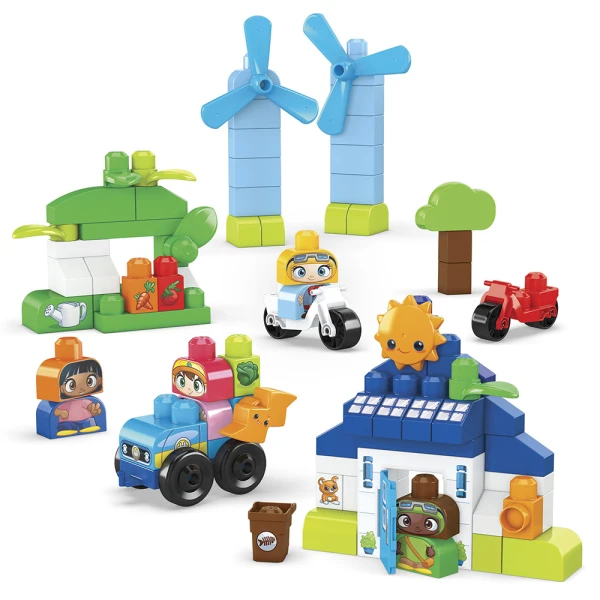 MEGA BLOKS BUILD & LEARN ECO HOUSE 92 pcs