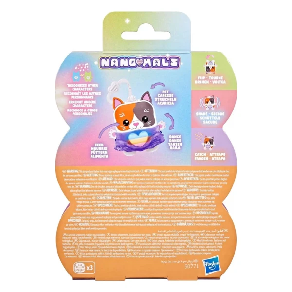 NANO-MALS ELECTRONIC FIDGET PET - PURRNELOPE THE CALICO KITTY