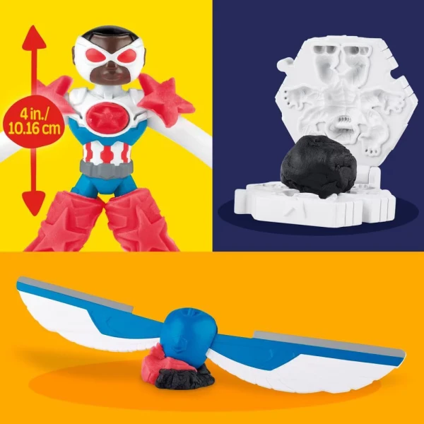 PLAY-DOH ΣΕΤ ΠΑΙΧΝΙΔΙΟΥ CAPTAIN AMERICA MOTO-SLICER
