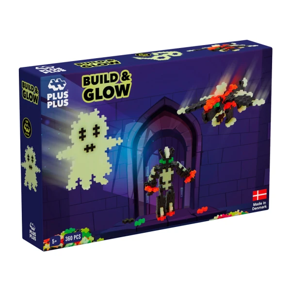 PLUS PLUS LEARN TO BUILD GLOW IN THE DARK 360 pcs.