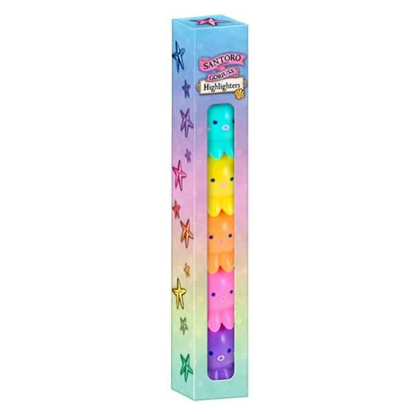 GORJUSS SANTORO HIGHLIGHTERS SET MAKING WAVES OCTOPUS