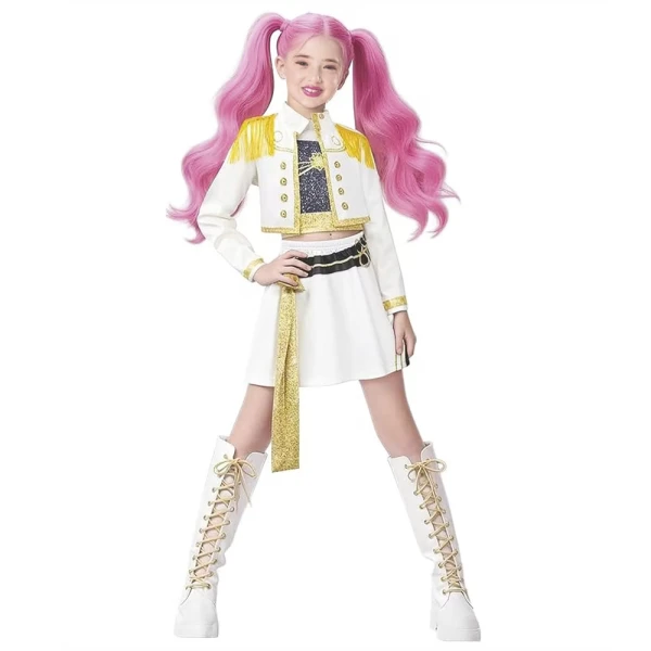ΠΑΙΔΙΚΗ ΣΤΟΛΗ POP STAR ΜΕ ΛΕΥΚΗ ΦΟΥΣΤΑ