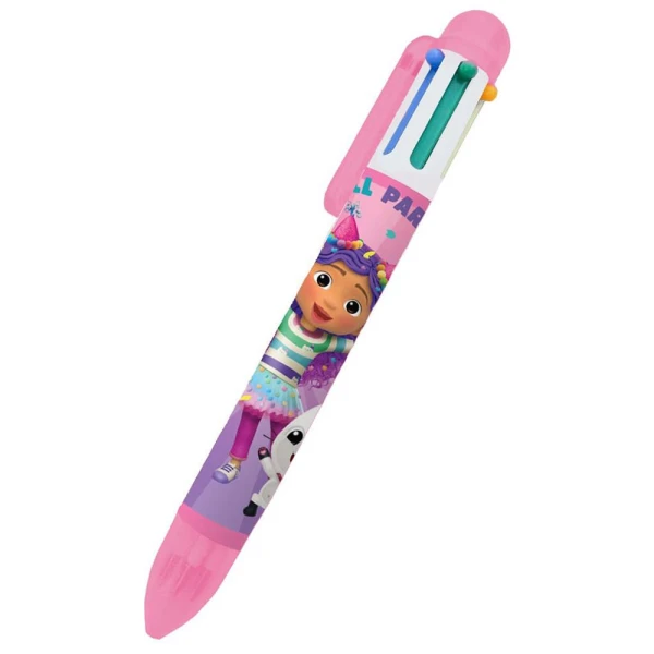 PEN WITH 6 COLORS GABBY\'S DOLLHOUSE - 2 DESIGNS
