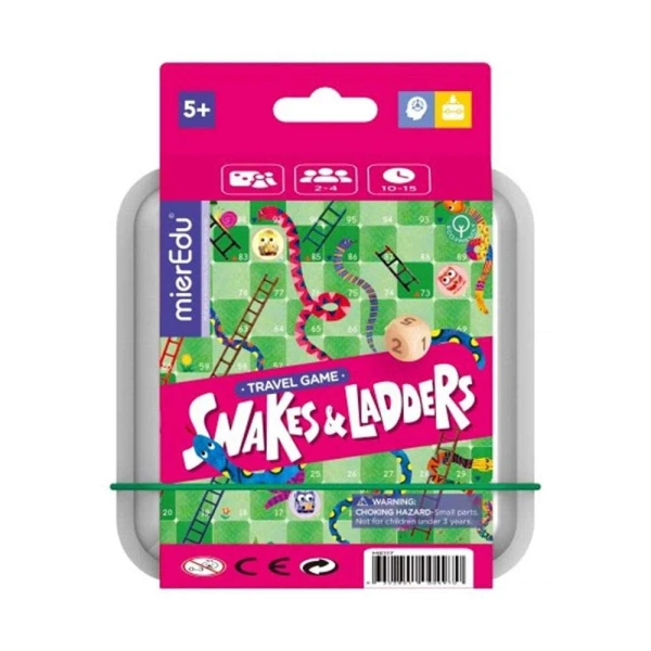 MIER EDU ΕΠΙΤΡΑΠΕΖΙΟ ΠΑΙΖΩ ΤΑΞΙΔΕΥΟΝΤΑΣ SNAKES AND LADDERS