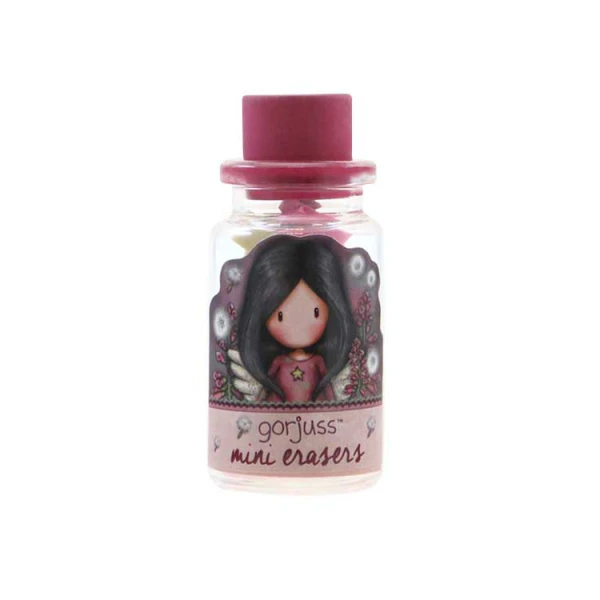 GORJUSS SANTORO MINI ERASERS IN BOTTLE LITTLE WINGS