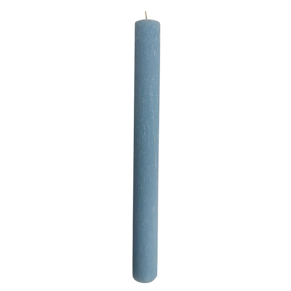UNIKER HANDMADE AROMATIC CANDLE SCRATCHED CYLINDER 2.8 x 29 cm - AQUA