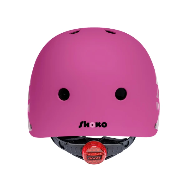 SHOKO PROTECTIVE HELMET WITH LIGHT - BUBBLE BLUSH