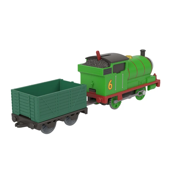 THOMAS THE TRAIN - MOTORIZED TRAIN WITH WAGON - PERCY