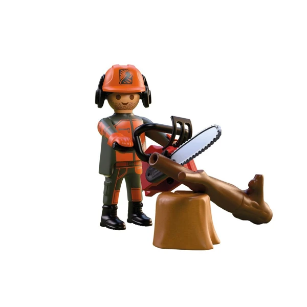 PLAYMOBIL SPECIAL PLUS ΞΥΛΟΚΟΠΟΣ ΜΕ ΑΛΥΣΟΠΡΙΟΝΟ