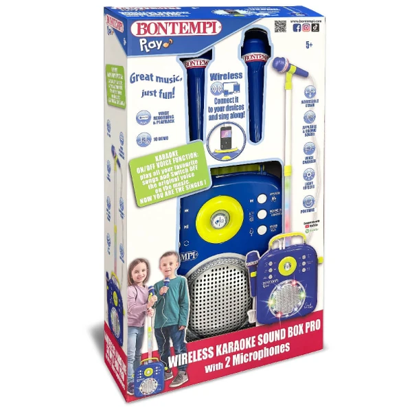 BONTEMPI ΚΑΡΑΟΚΕ ΜΠΛΕ ΜΕ 2 ΜΙΚΡΟΦΩΝΑ