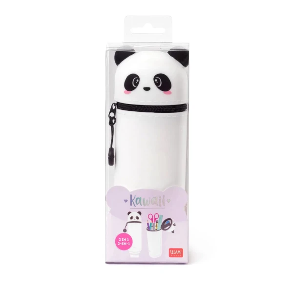 LEGAMI KAWAII 2-ΣΕ-1 ΜΑΛΑΚΗ ΚΑΣΕΤΙΝΑ ΣΙΛΙΚΟΝΗΣ - PANDA