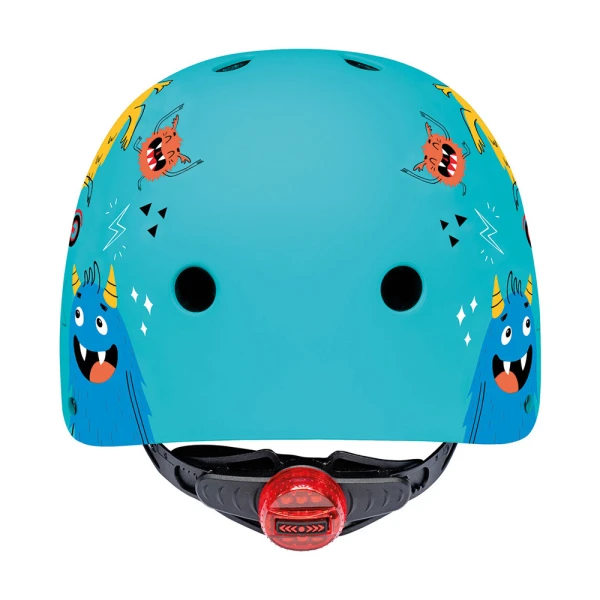 SHOKO PROTECTIVE HELMET WITH LIGHT - MINTY MONSTERS