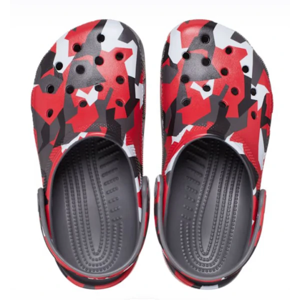 CROCS CLASSIC GEO CAMO CLOG K SLATE GREY/MULTI