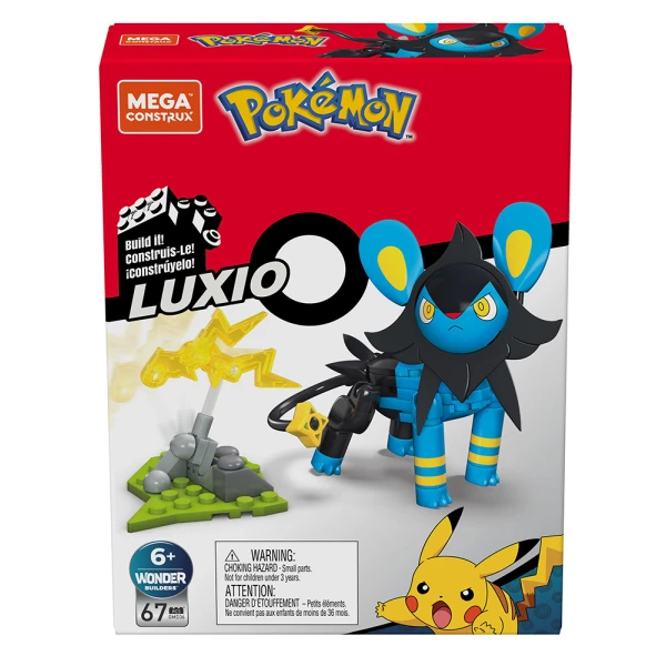 MEGA CONSTRUX POKEMON POWER PACK - LUXIO 67 pcs