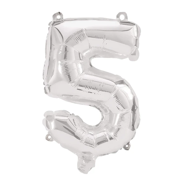 BALLOON  SILVER FOIL 95 cm No 5
