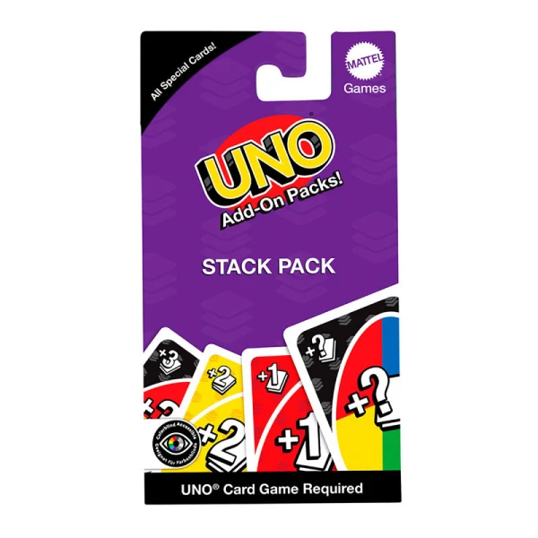 CARDS BOARD GAME UNO ADD-ON PACKS - STACK PACK