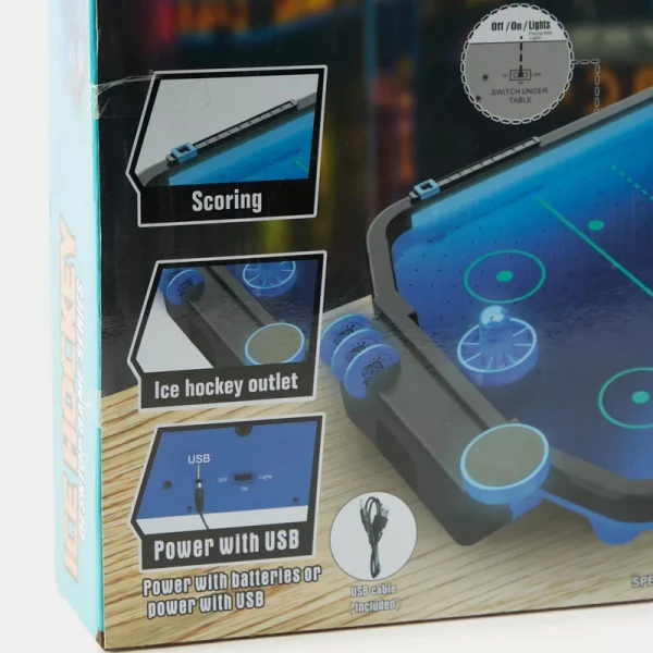 ΕΠΙΤΡΑΠΕΖΙΟ AIR HOCKEY USB ΜΕ ΦΩΤΑ & ΗΧΟΥΣ