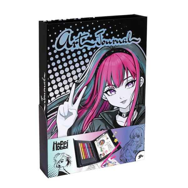 HAPPIHOBBI ART JOURNAL MANGA ΜΑΡΚΑΔΟΡΟΙ ΓΙΑ 9+ ΧΡΟΝΩΝ