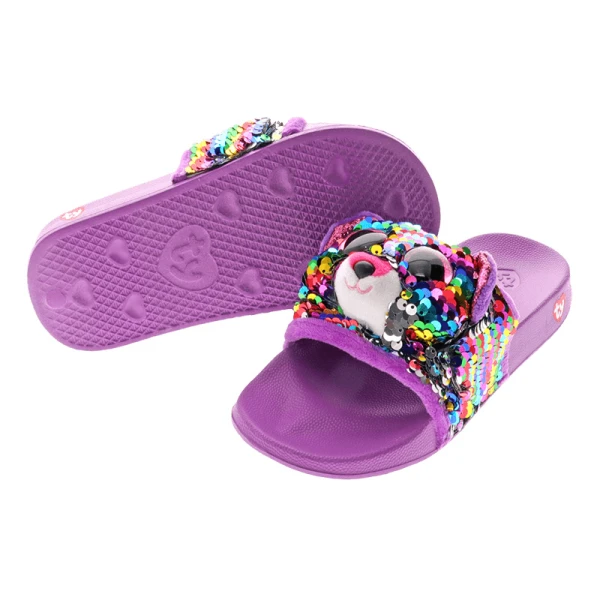 TY BEANIE BOOS PLASTIC SLIDES DOTTY