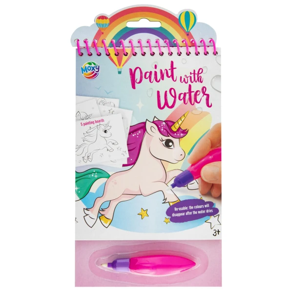 WATER PAINTING 23X14 cm 5 SHEETS INCLUDES PEN - 2 DESIGNS