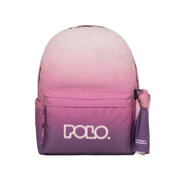 POLO 2026 ΣΑΚΙΔΙΟ ORIGINAL SCARF GRADIENT ΡΟΖ-ΜΩΒ