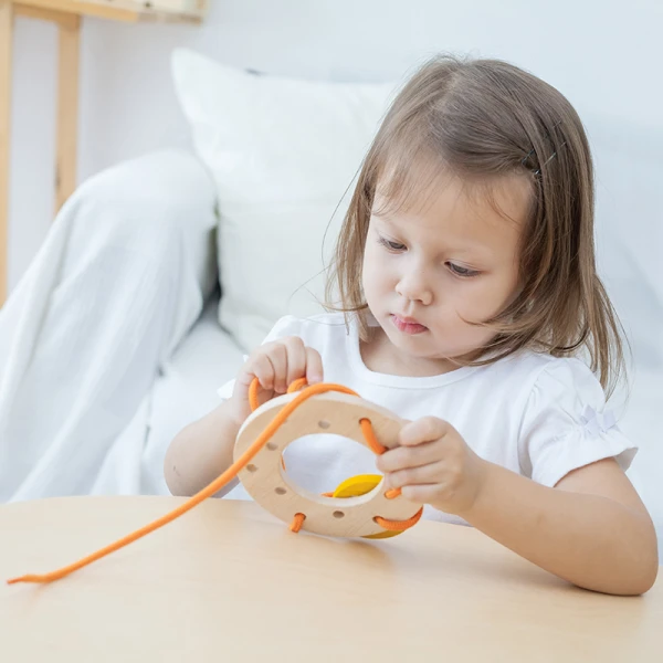 PLAN TOYS ΞΥΛΙΝΟ ΠΑΙΧΝΙΔΙ ΔΙΣΚΟΣ ΜΕ ΚΟΡΔΟΝΙΑ